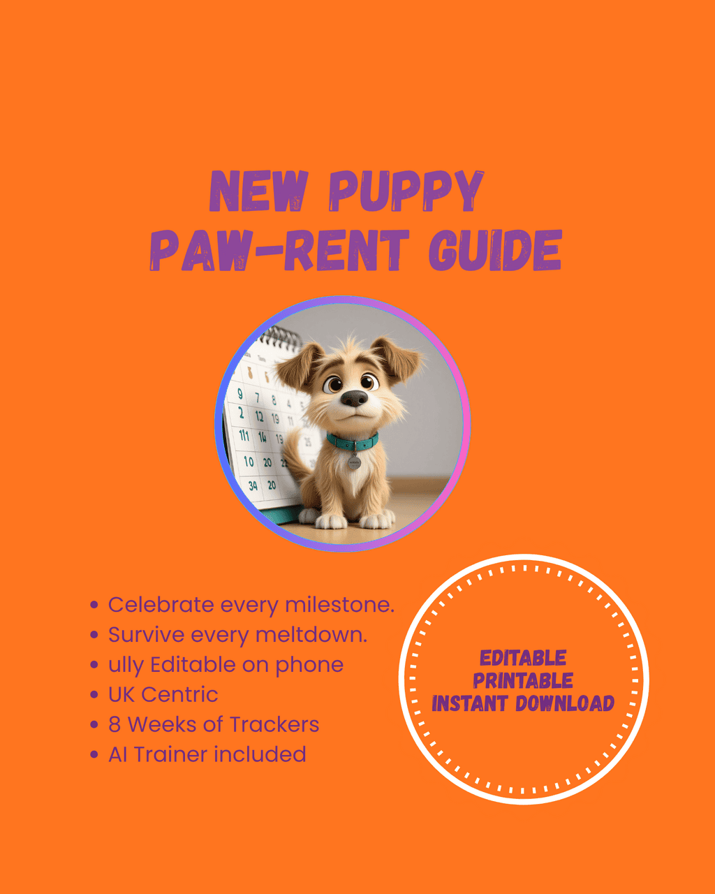 The New Paw-rent Puppy Planner - Digital - Image 2