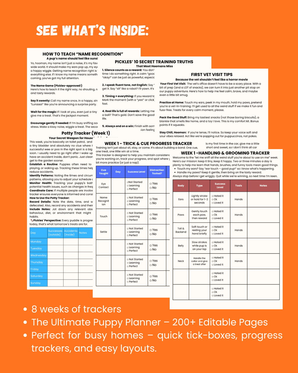 The New Paw-rent Puppy Planner - Digital - Image 3